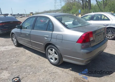 2004 Honda Civic Ex из США, поврежденный, VIN 1HGES26734L022435